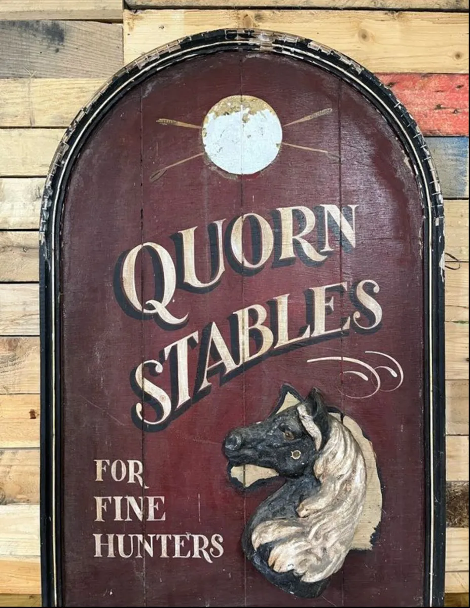 Large vintage wooden sign