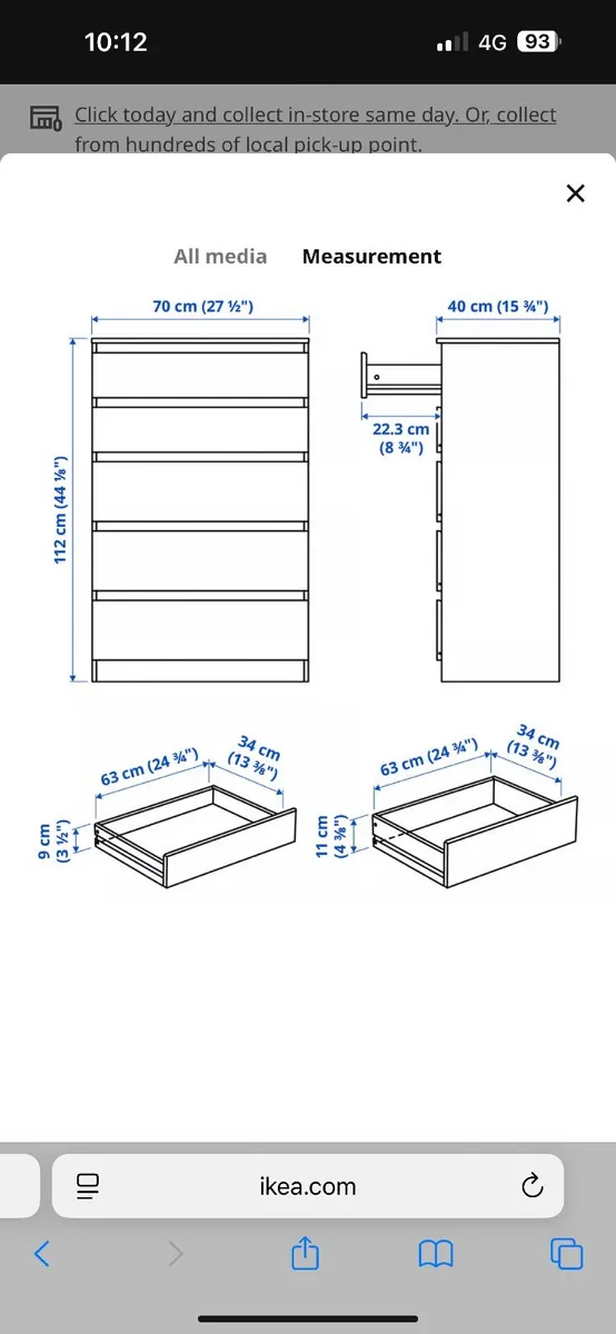 IKEA 5 drawers Kullen set - Image 4