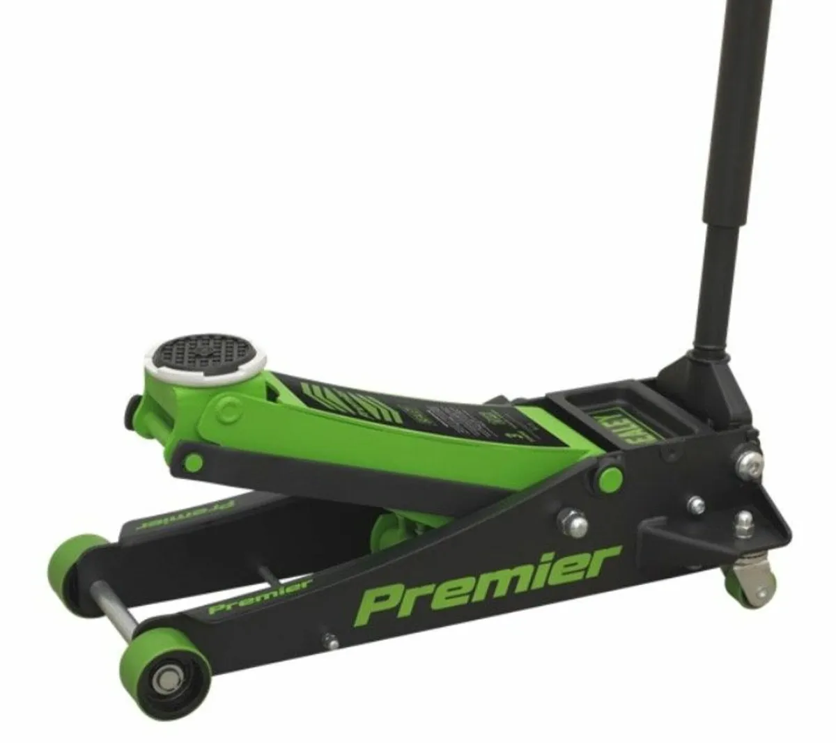 Trolley Jack 3 Tonne Low Profile Rocket Lift Green - Image 2