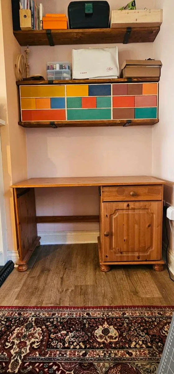 Solid wood desk - Image 1