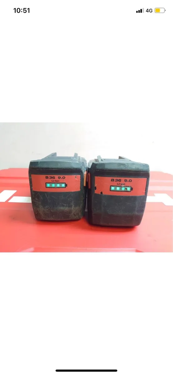 Hilti 9.0ah batteries