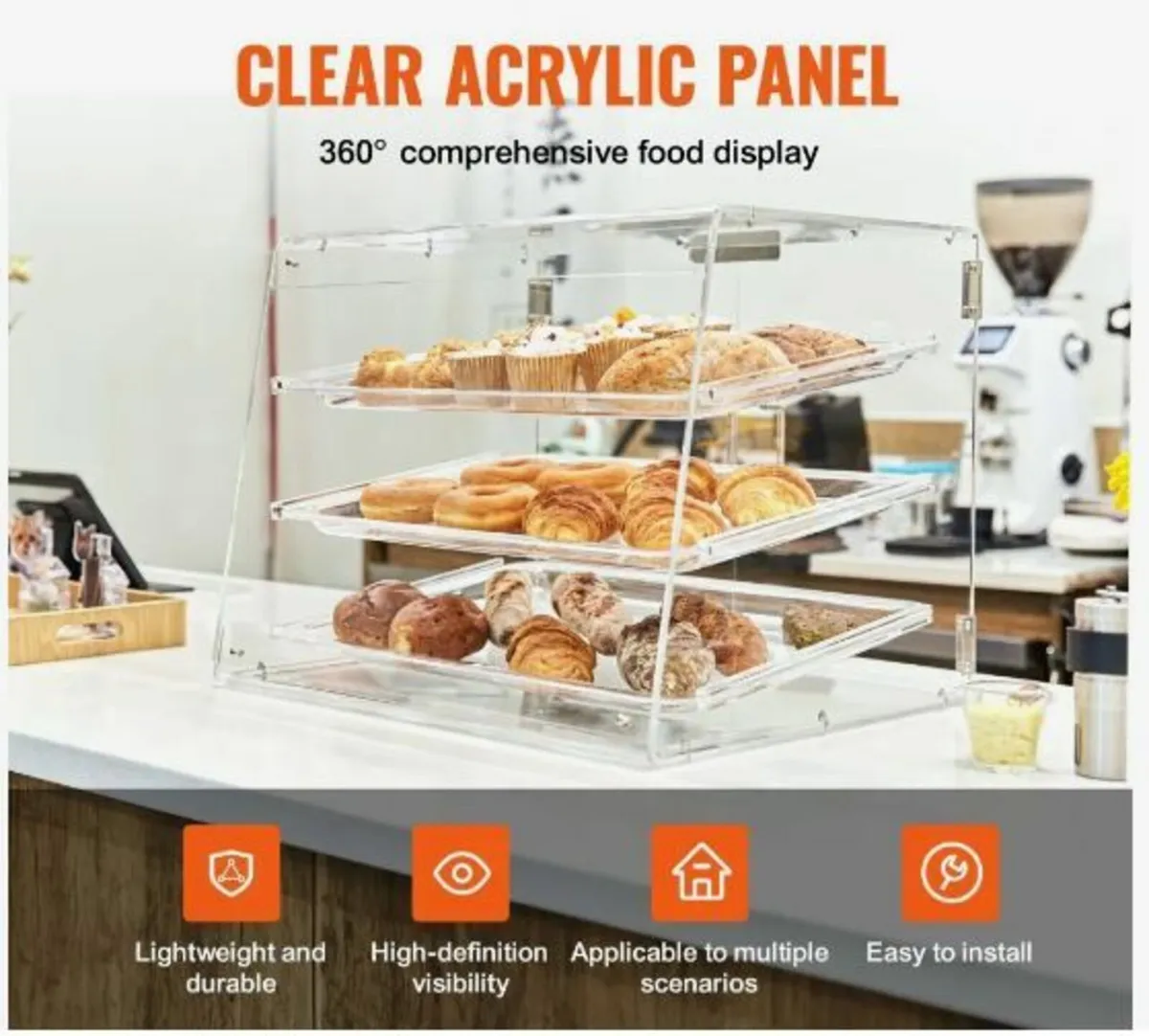 Pastry Display Case, 3-Tier Commercial - Image 3