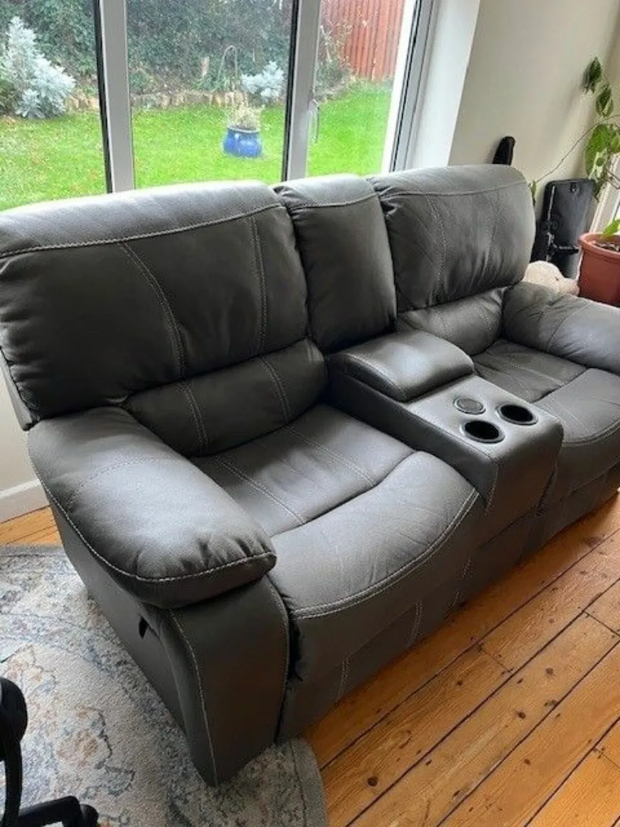 2 seater Recliner with charge point - Image 2