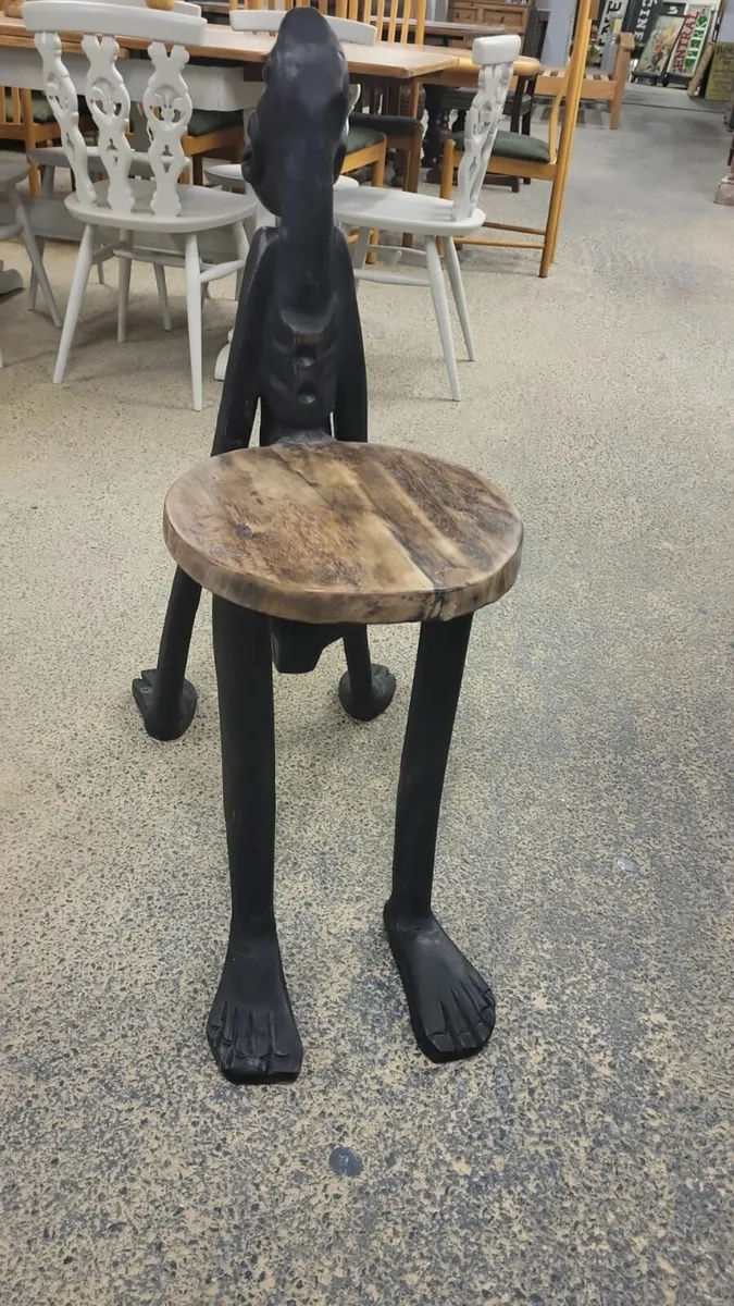 Early 1900s African anthropomorphic stool - Image 3