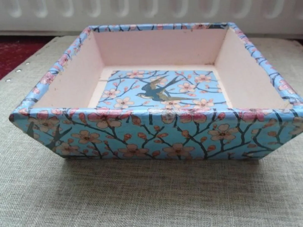 Wooden dishes, Display box,Home decor - Image 2