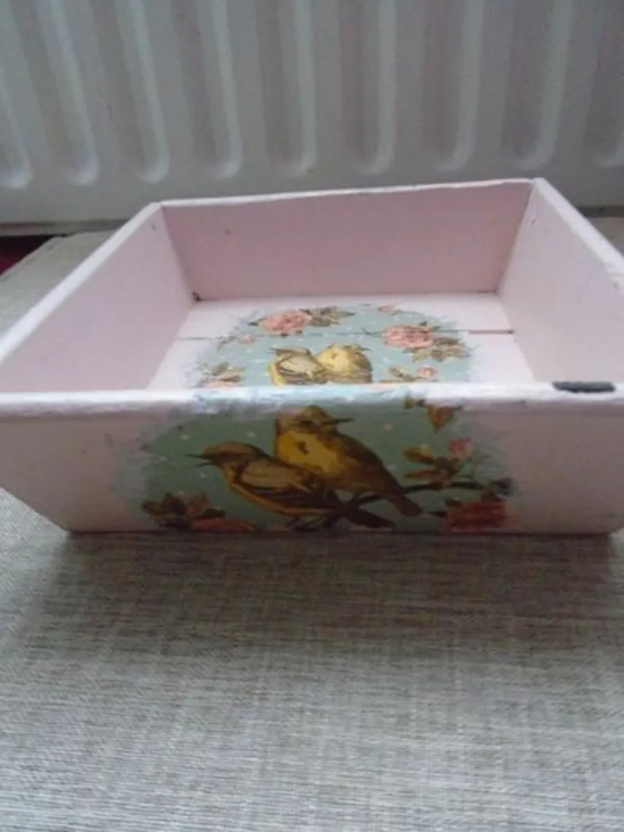 Wooden dishes, Display box,Home decor - Image 3