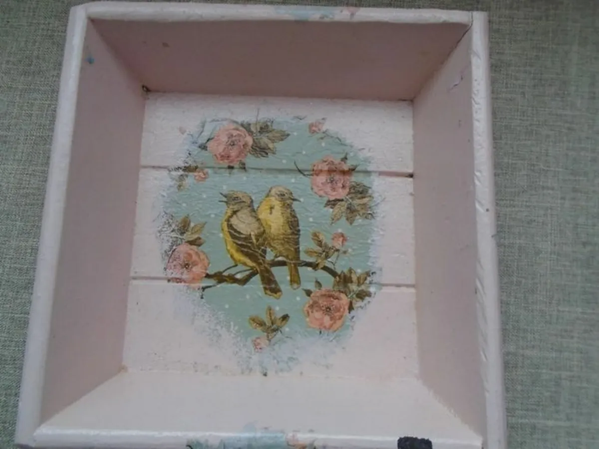 Wooden dishes, Display box,Home decor - Image 4