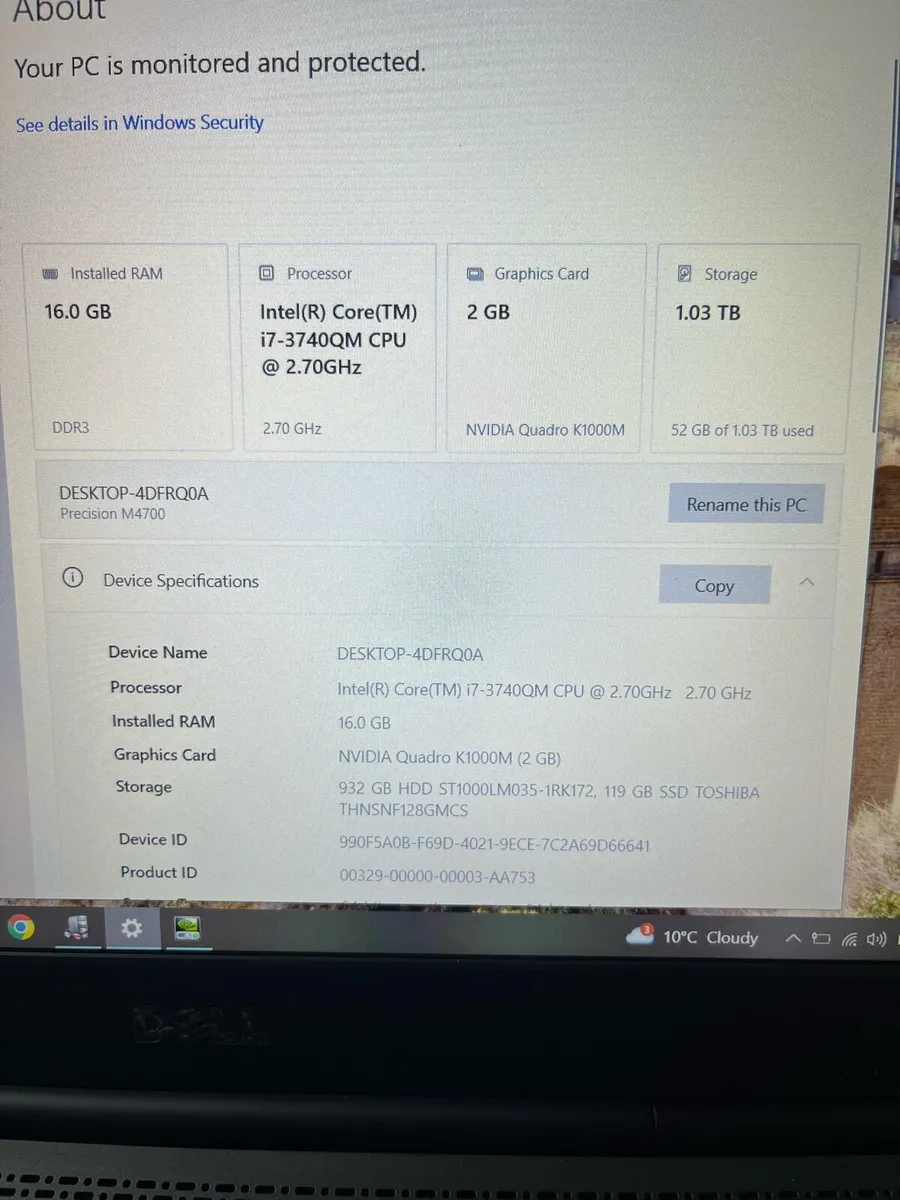 Dell i7 laptop - Image 3