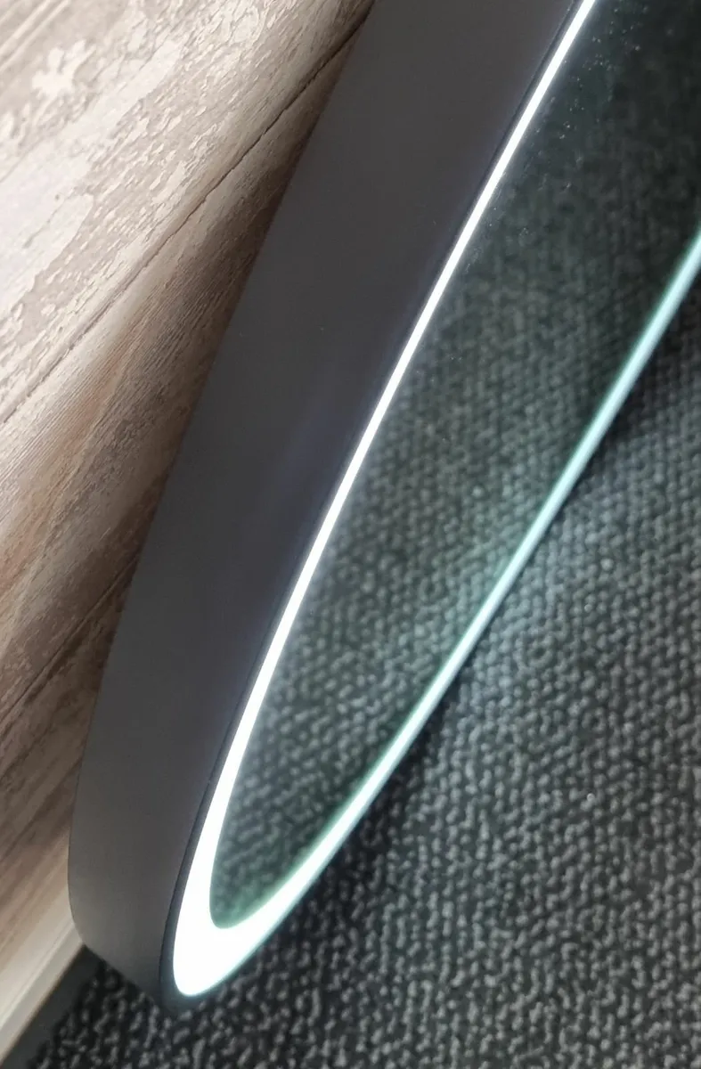 LED Bathroom Mirror Black Frame - Image 3