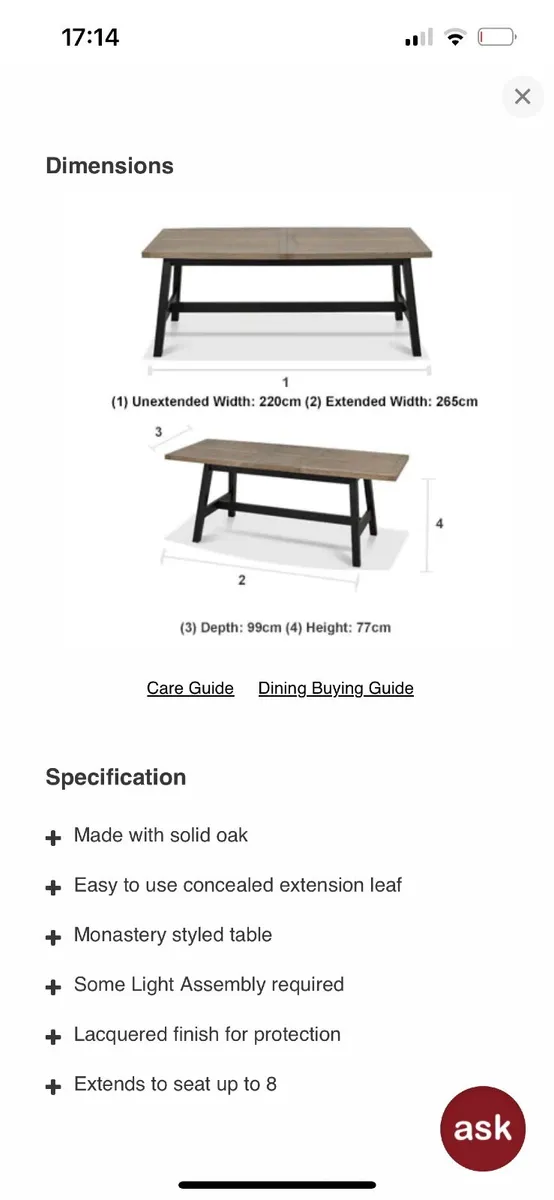 Dining Table - Image 2