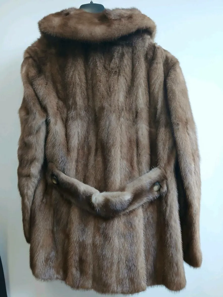 Mink Jacket Coat, as new ,small-medium - Image 2