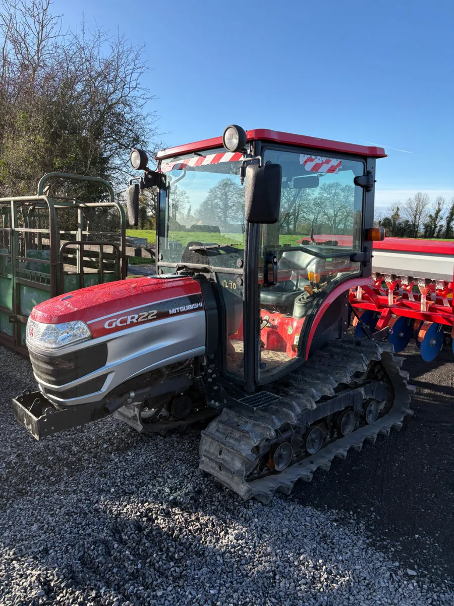 Mitsubishi Track Tractor with seed Drill - Image 2