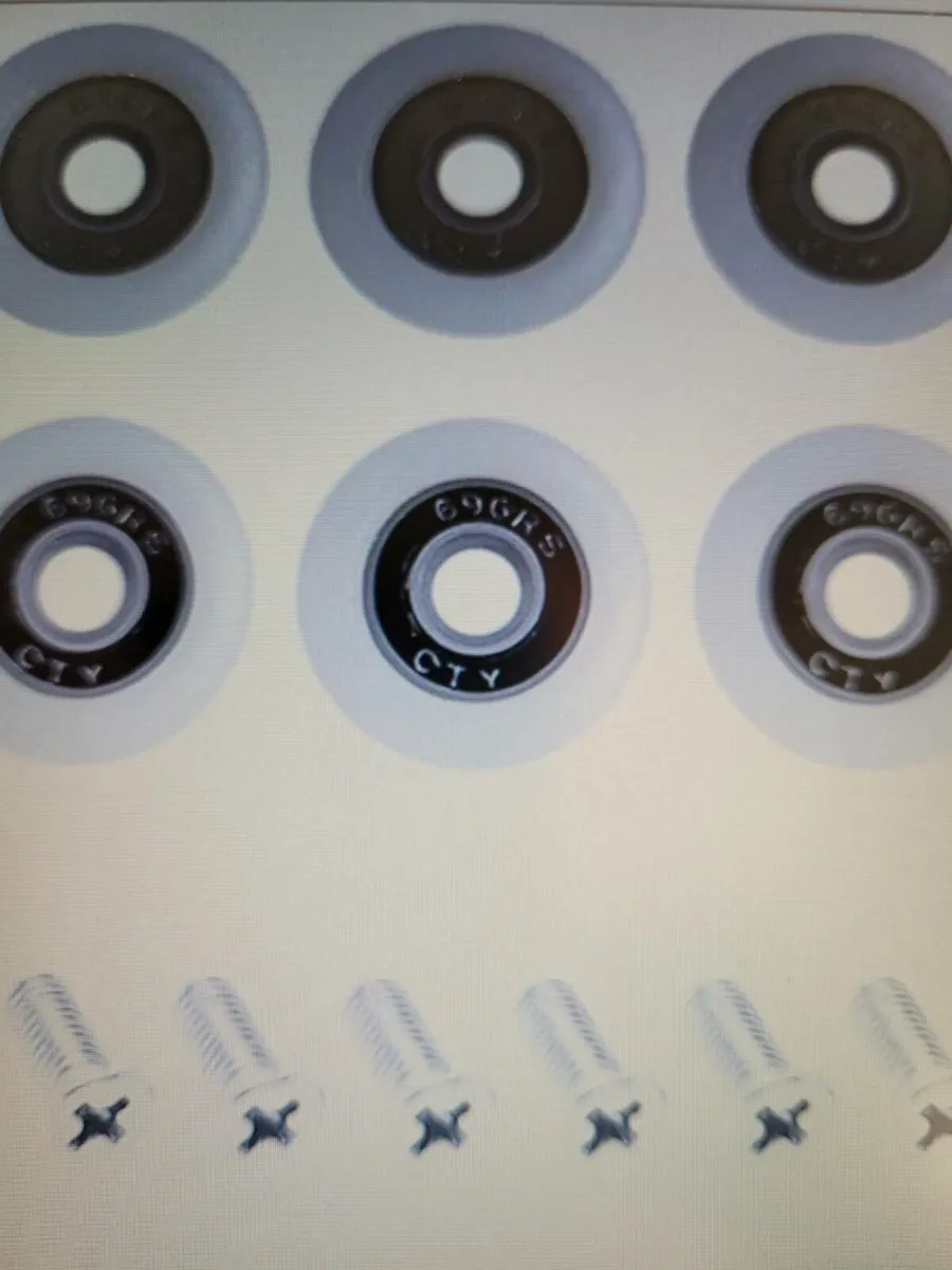 Shower Door wheels 19mm with 4mm screws