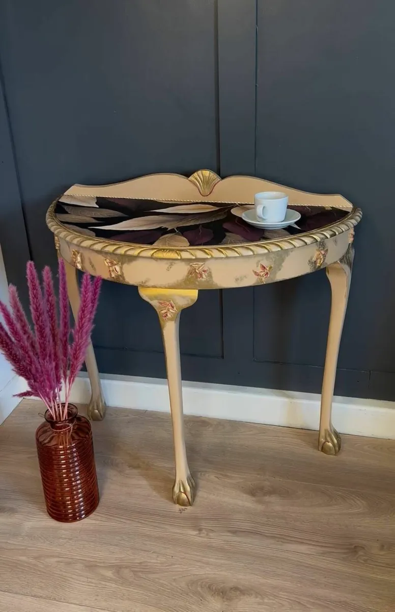 Renewed console table half moon - Image 4