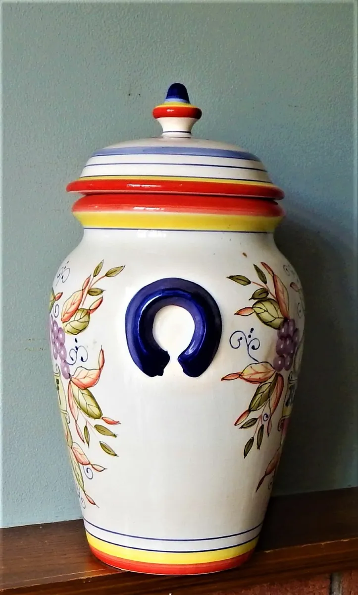 Large Rumtopf Art Pottery Jar by Bell Arte - Image 2