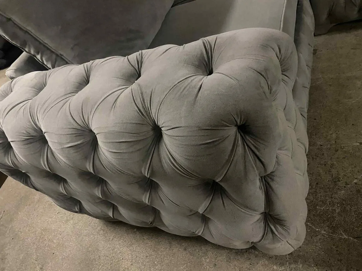 Grey L shape sofa - Image 4