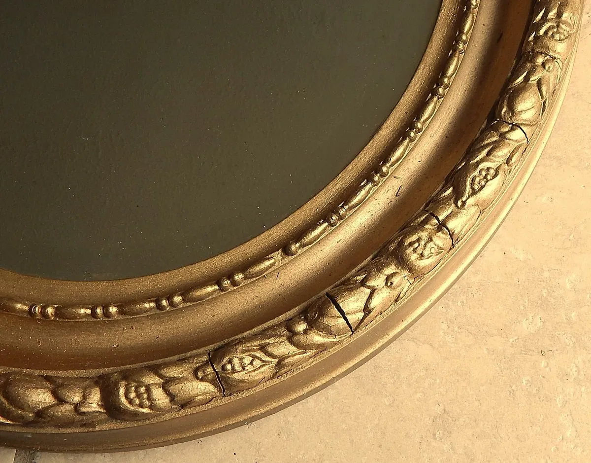 Large Vintage Bevelled Edge Mirror - Image 3