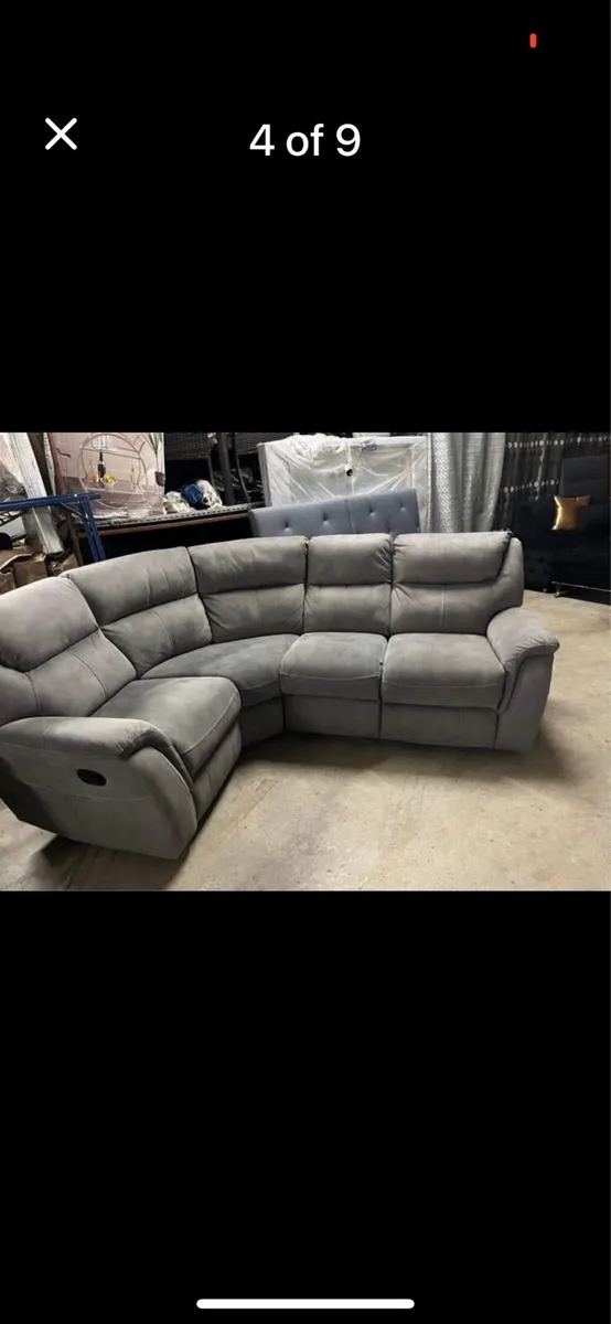 Grey recliner sofa - Image 4