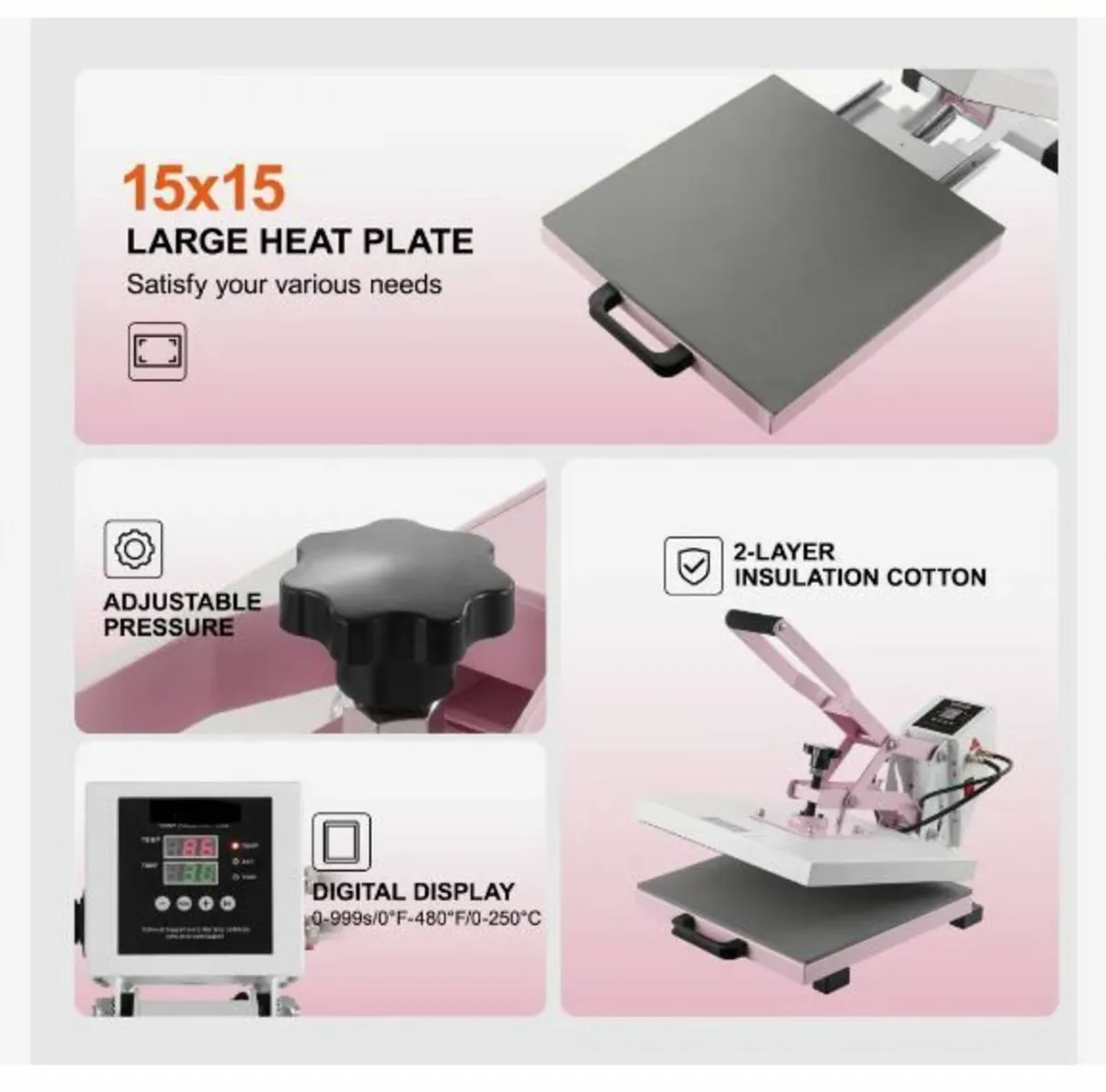 Heat Press Machine 38x38 cm - Image 2
