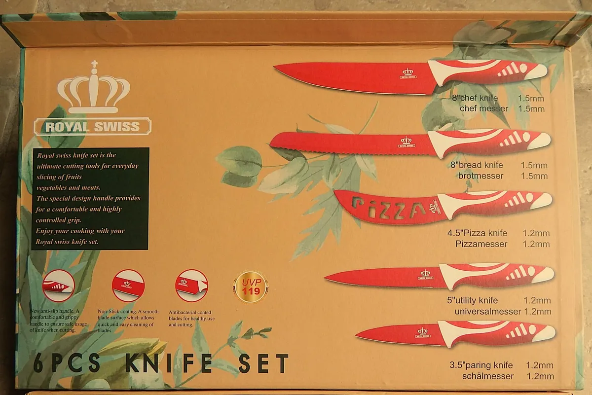 6 Piece Royal Swiss Knife Set, as new - Image 3