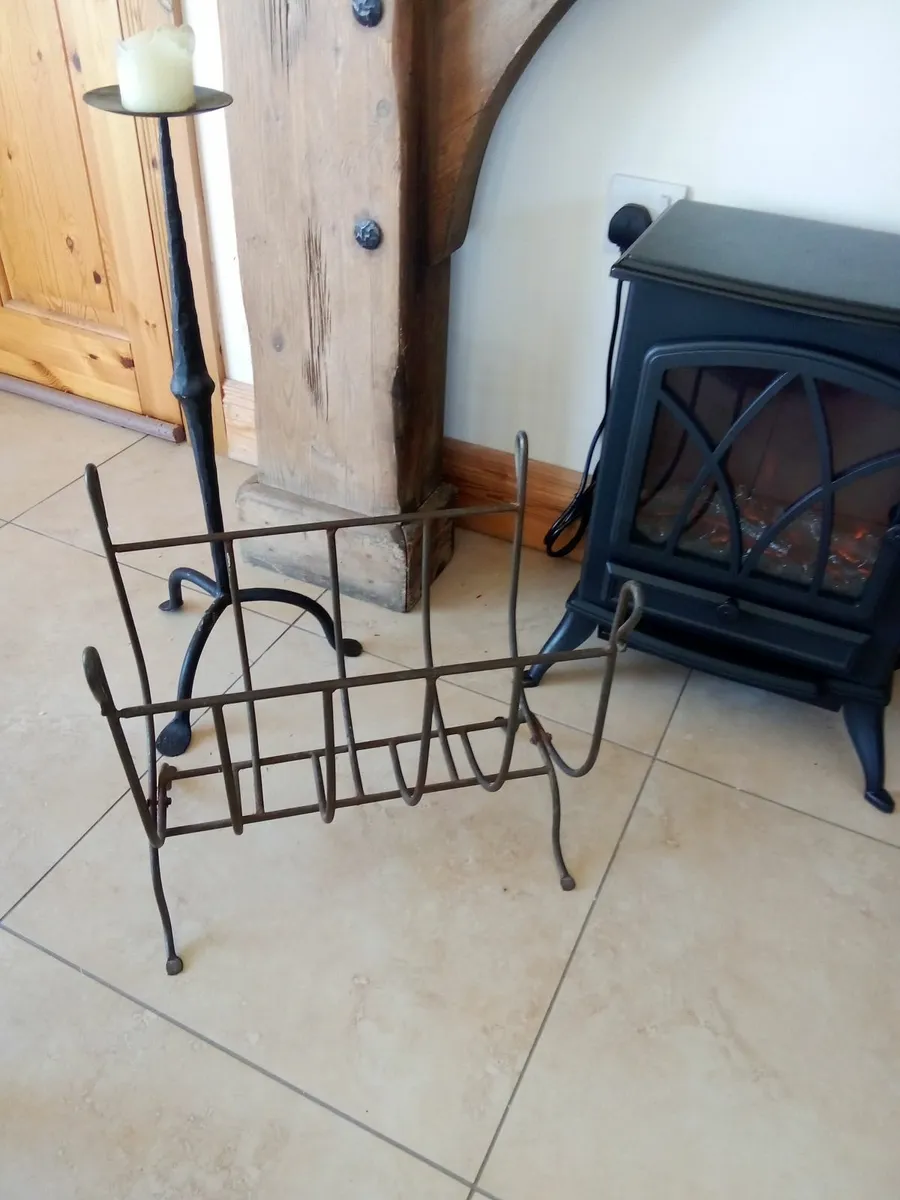Cast iron log basket - Image 3