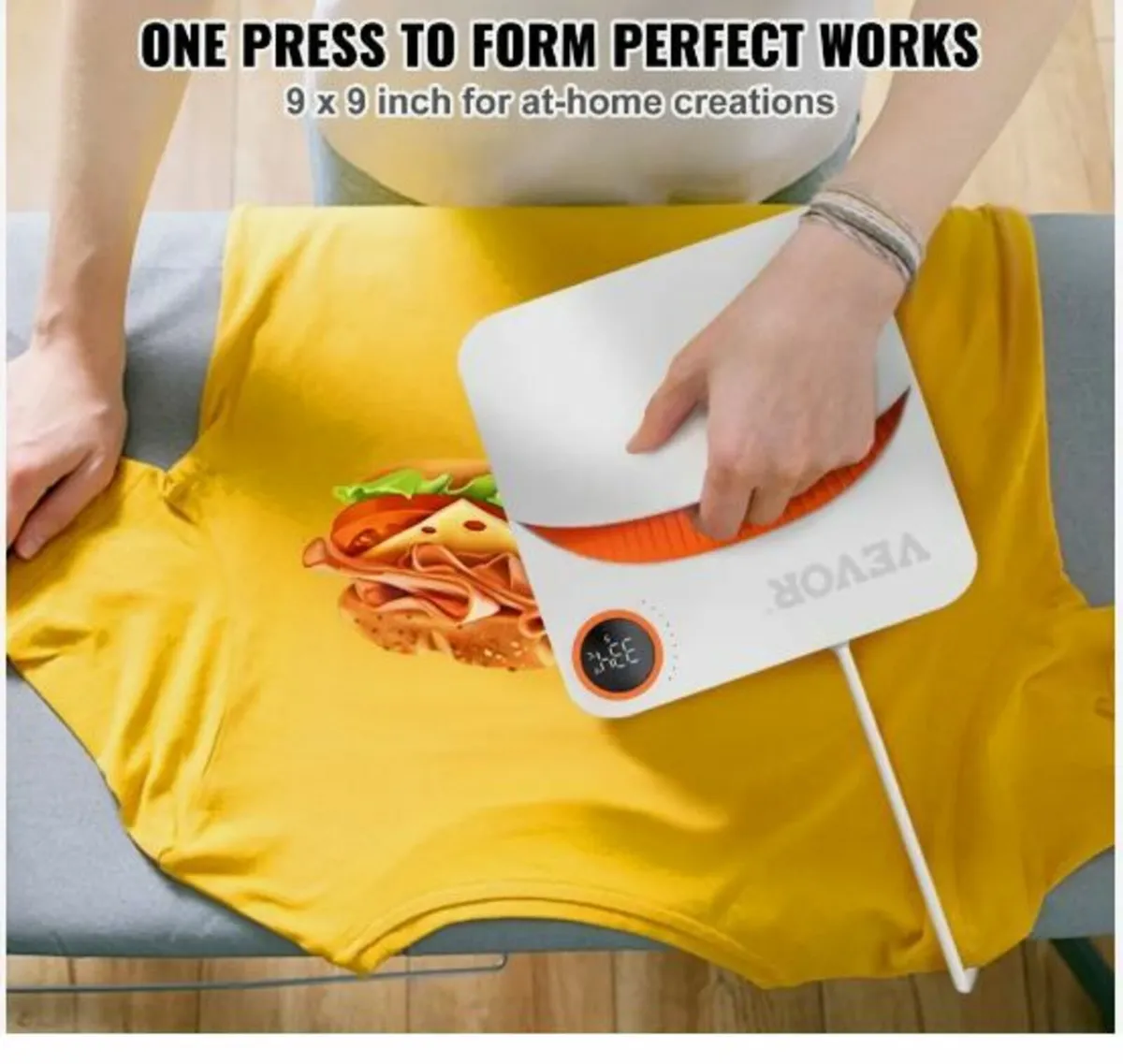 Heat Press 9 x 9 in Portable Easy Press - Image 2