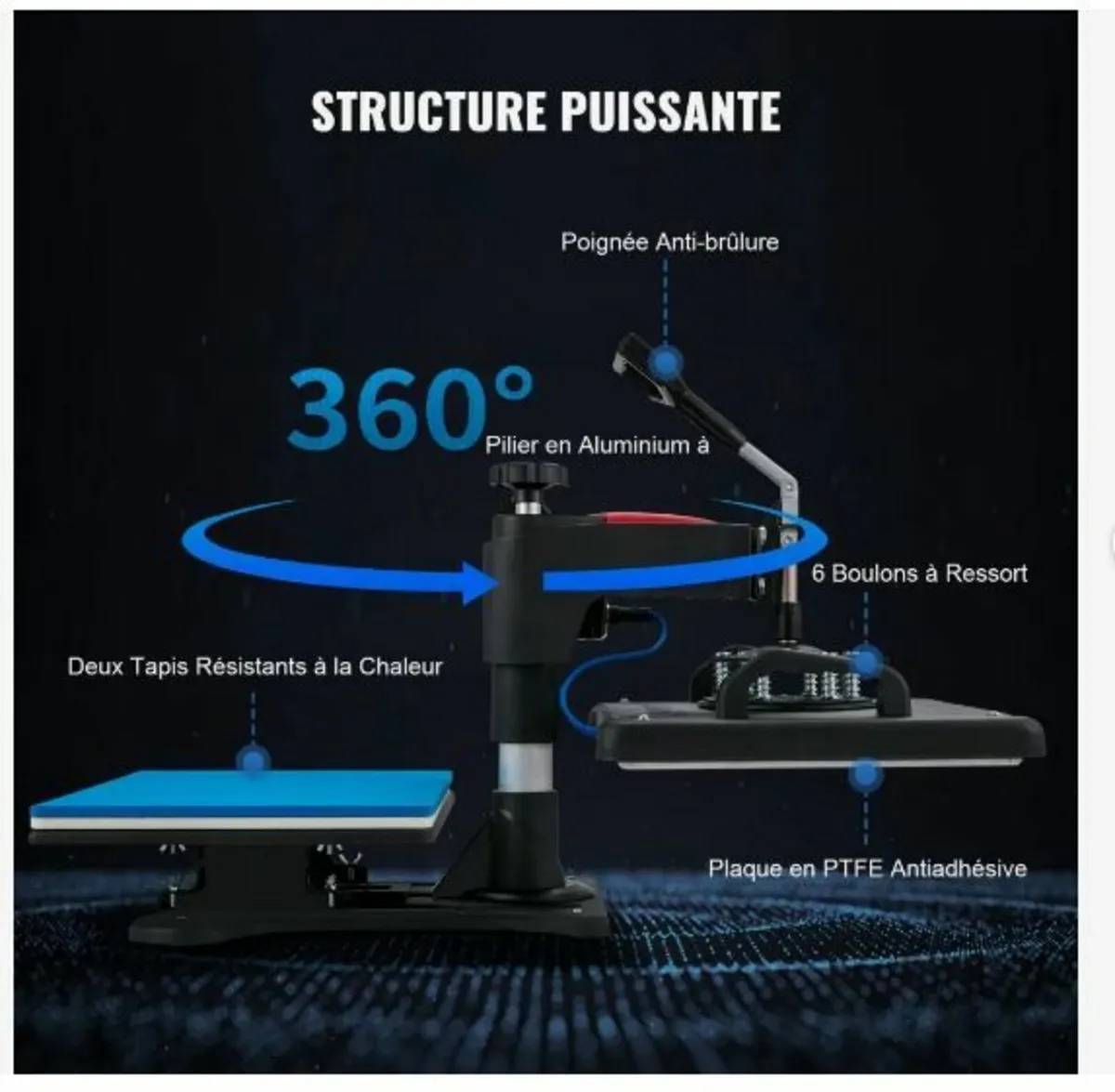 Heat Press, 5 in 1 Heat Press Machine - Image 2