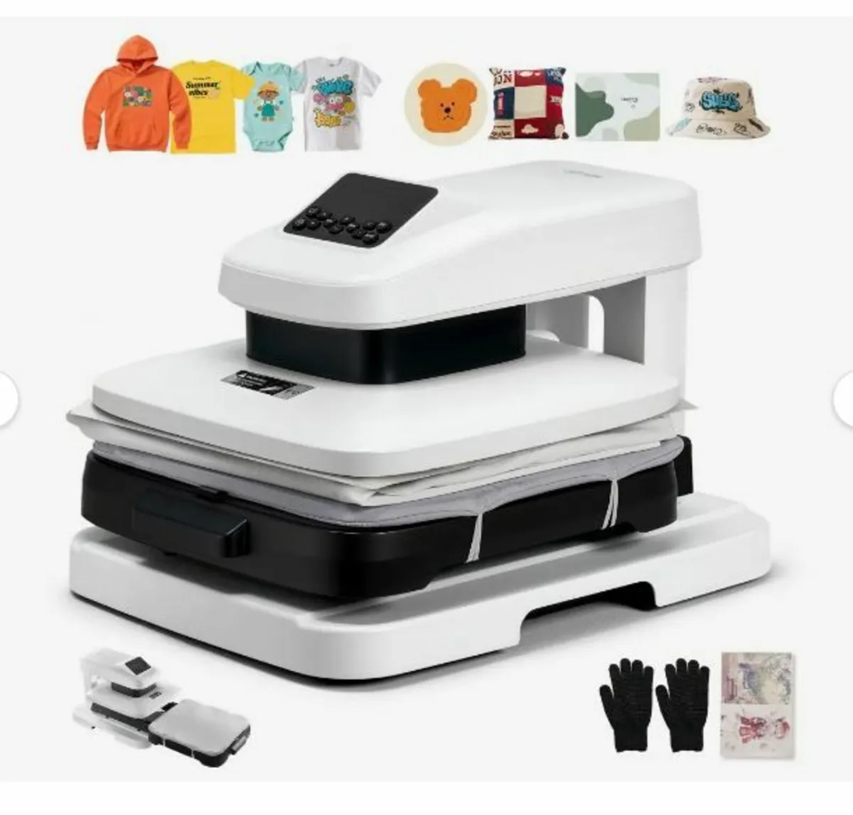 Auto Heat Press Machine, 38 x 38 cm, T-Shirt - Image 1