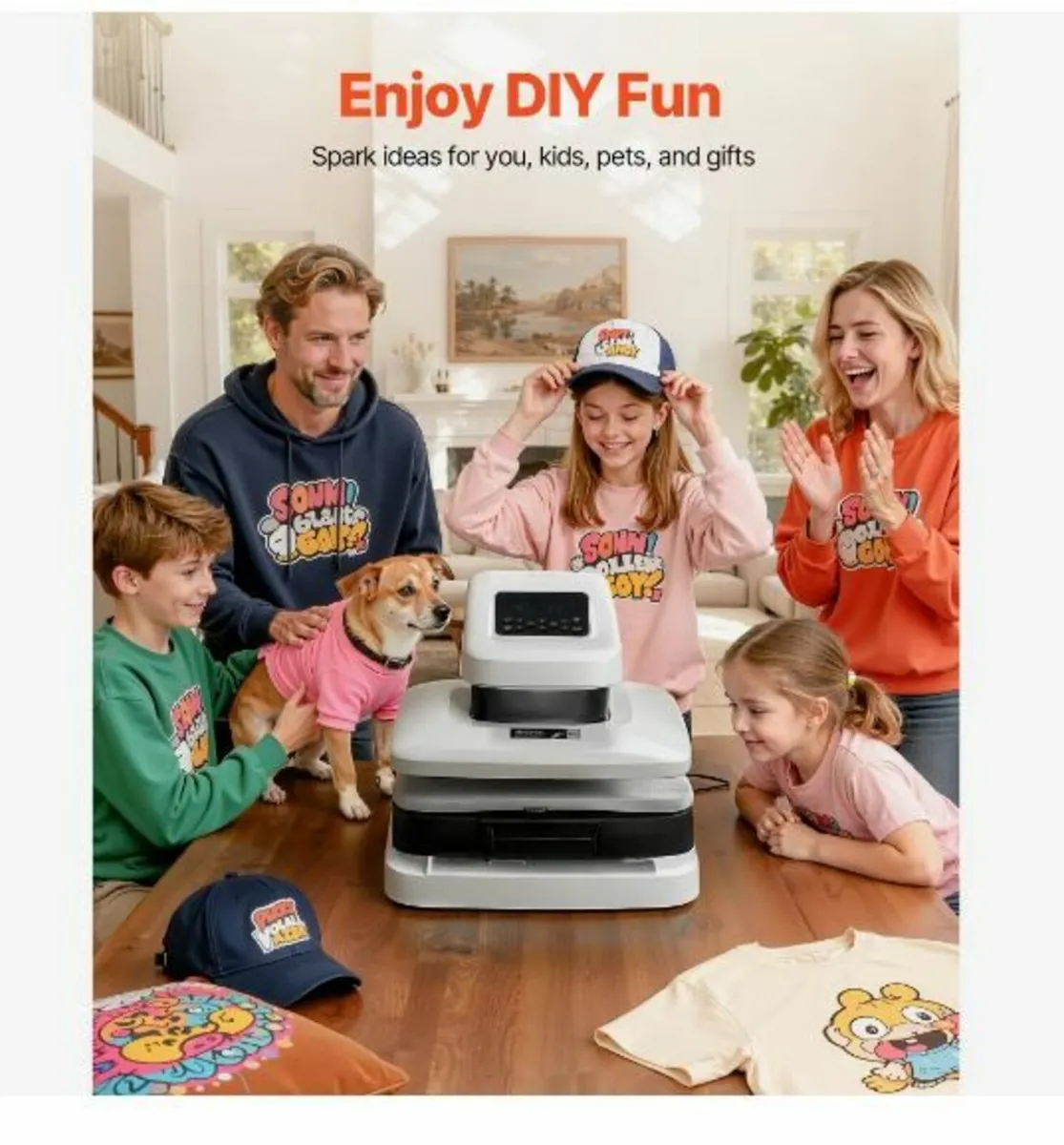 Auto Heat Press Machine, 38 x 38 cm, T-Shirt - Image 2