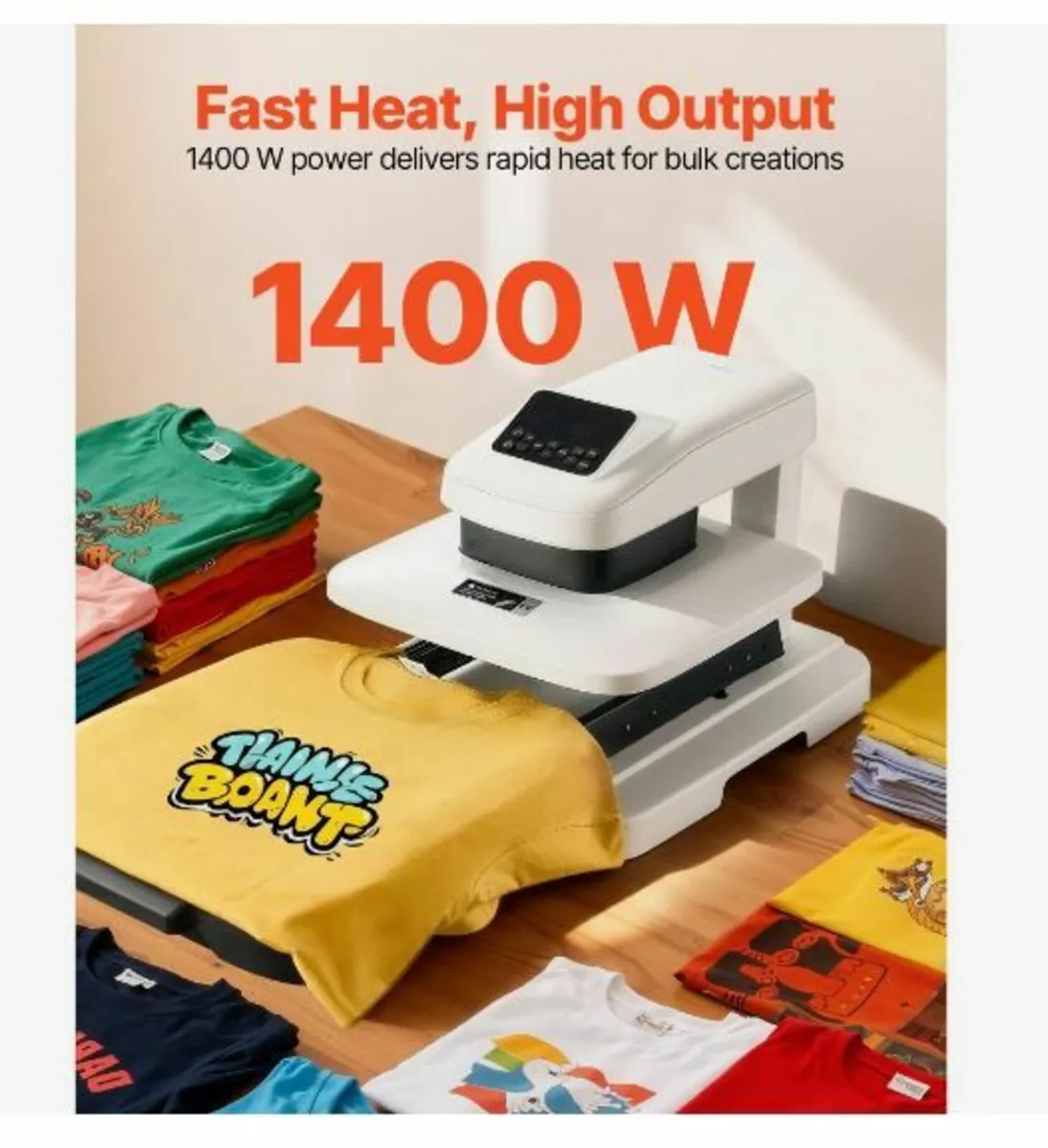 Auto Heat Press Machine, 38 x 38 cm, T-Shirt - Image 3