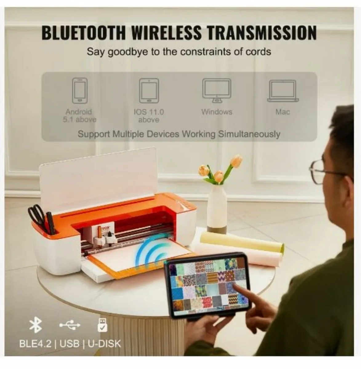 Vinyl Cutter Machine, Bluetooth Connectivity - Image 2