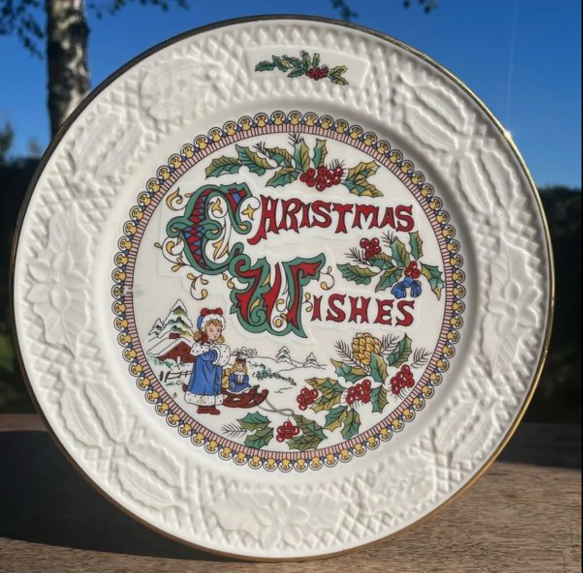 Vintage Donegal China Christmas Plate - Image 1