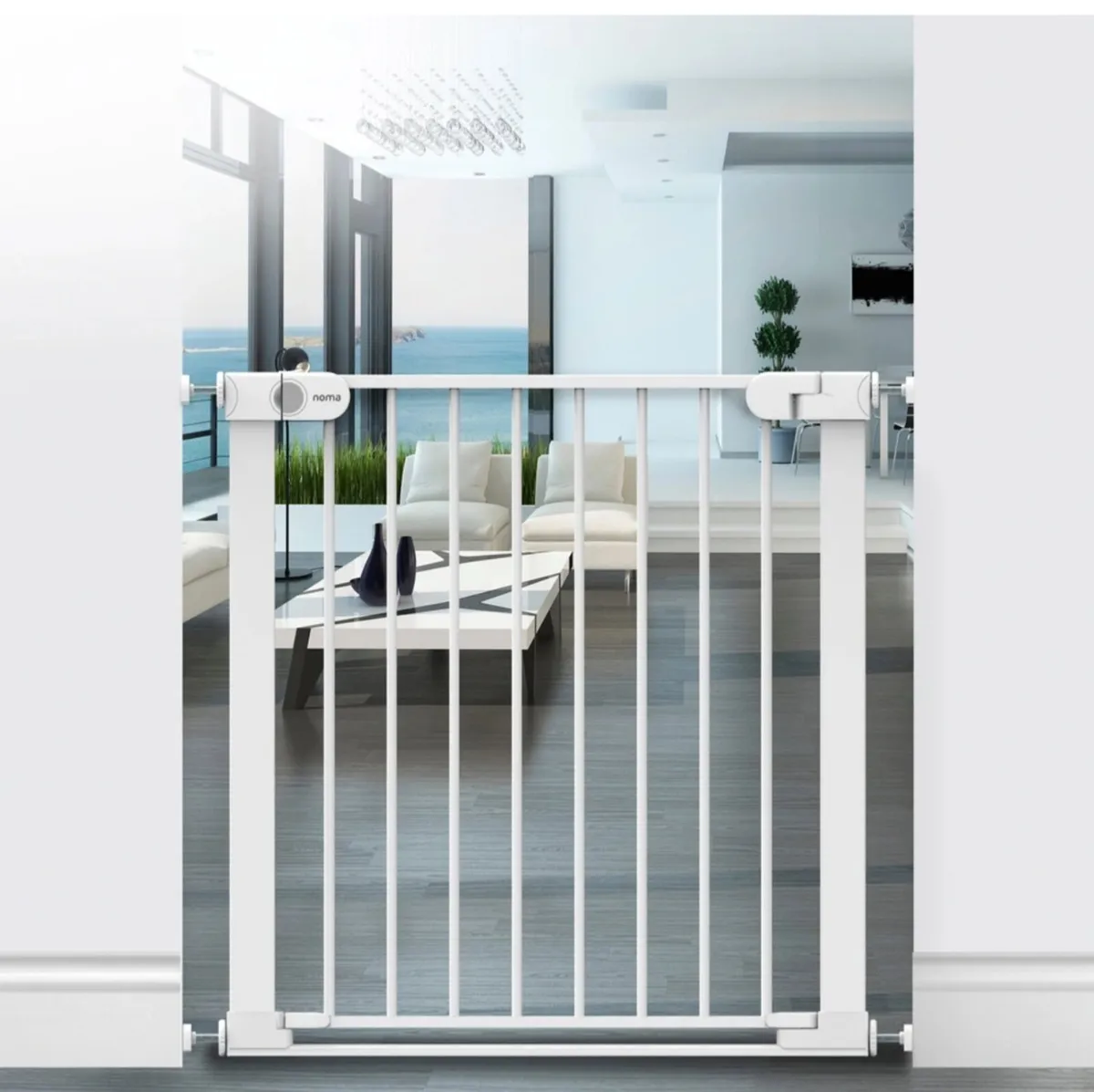 Stair gate white