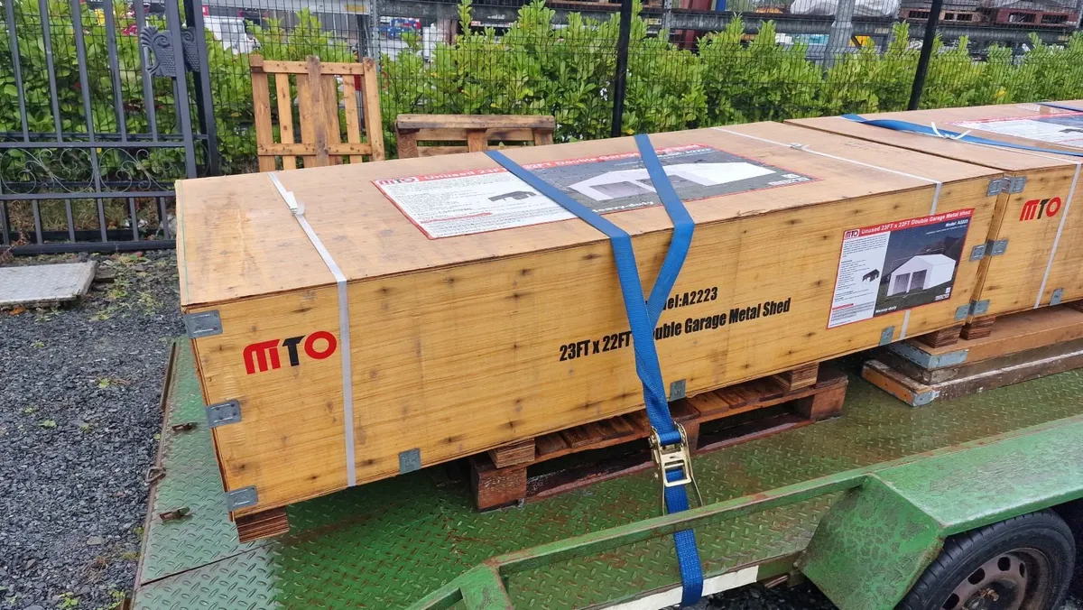 Metal Double Garage 23x22 - Image 2