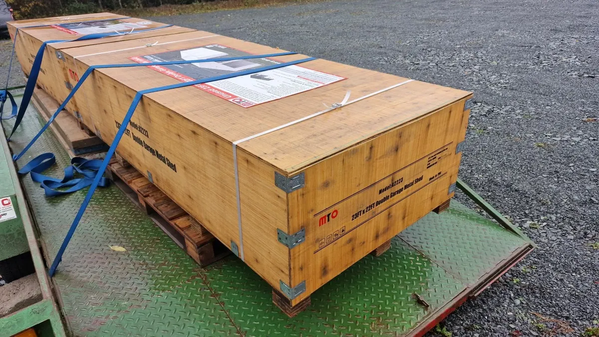 Metal Double Garage 23x22 - Image 4