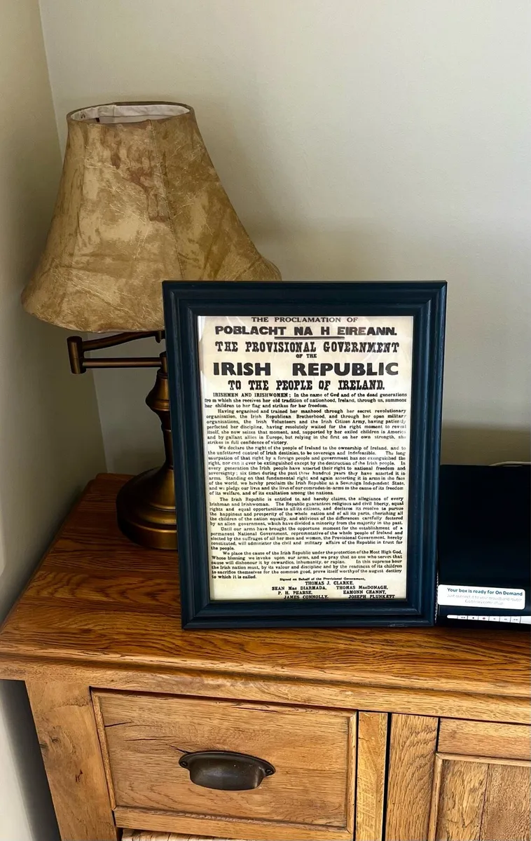 1916  Proclamation The Easter Rising Picture  . - Image 3