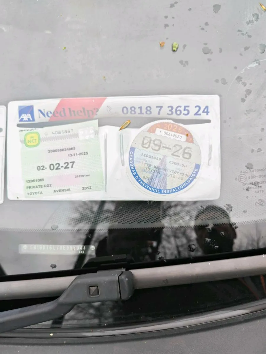 2012 Toyota Avensis New Nct New Tax - Image 1