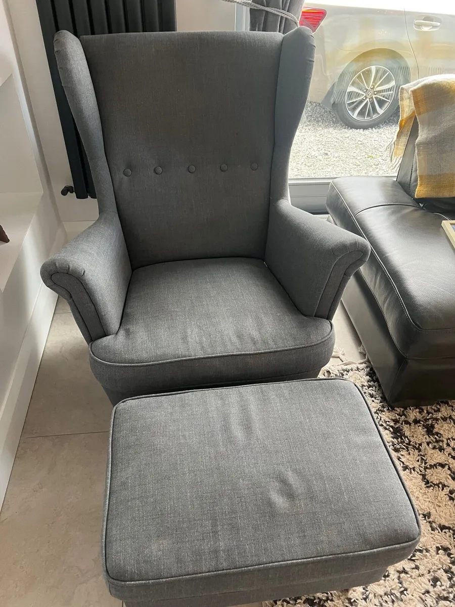 Chair and Footstool - Image 1