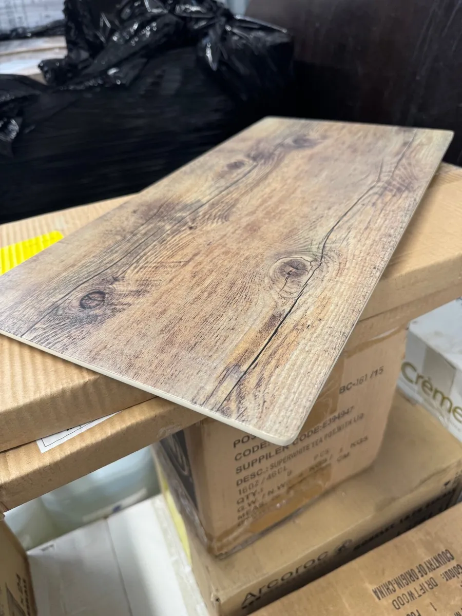 Rectangular melamine serving platters - Image 1