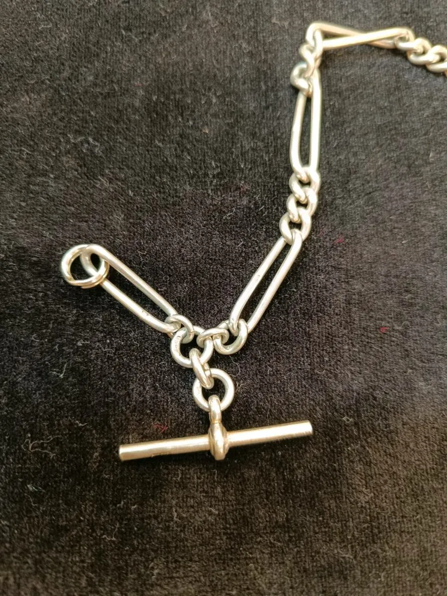 Vintage/ Antique Silver Albert's Chain - Image 2