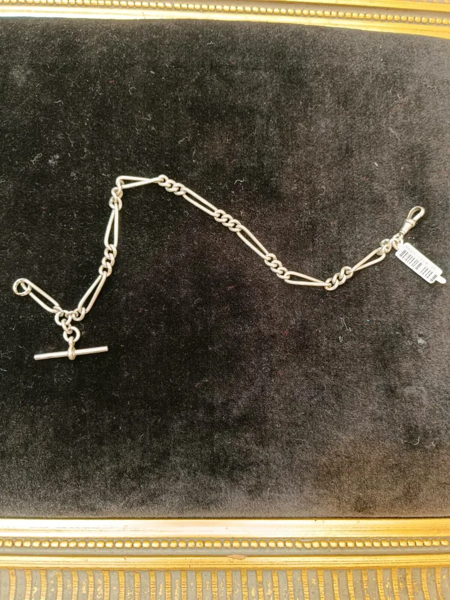Vintage/ Antique Silver Albert's Chain - Image 1