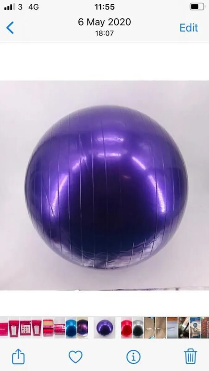Multi-Use Exercise, Pregnancy, Pilates & Yoga Ball - Image 2
