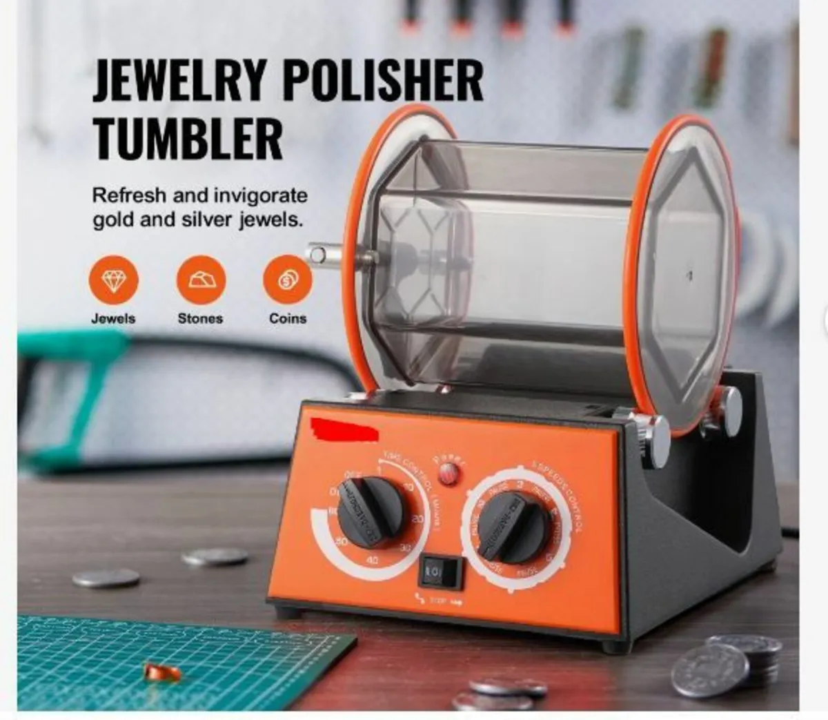 3kg Rotary Tumbler Surface Polisher Jewelry - Image 3