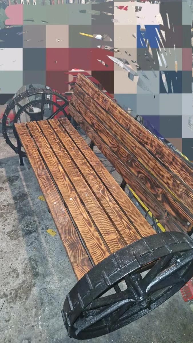 Bespoke cast iron garden bench - Image 1