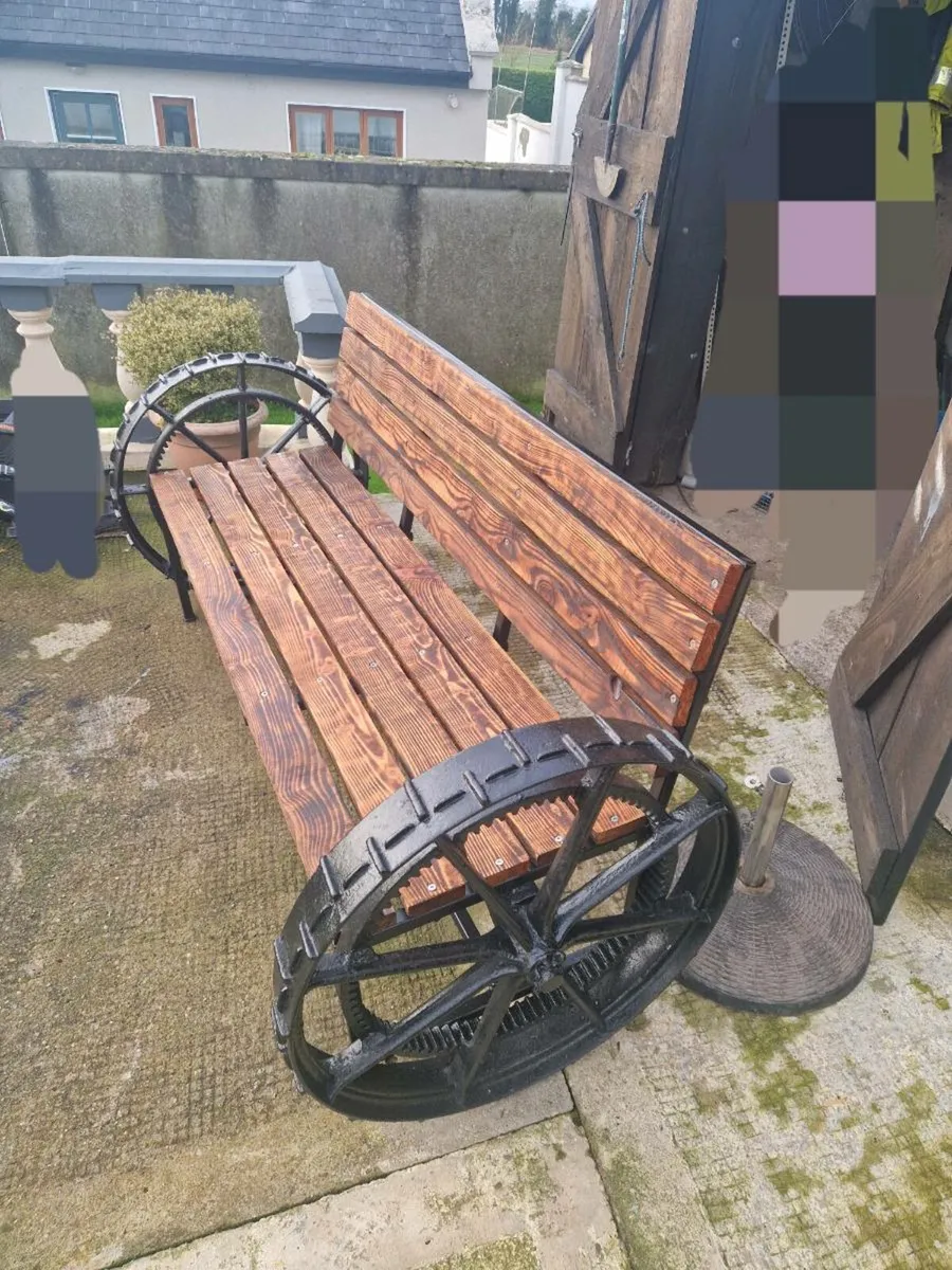 Bespoke cast iron garden bench - Image 2