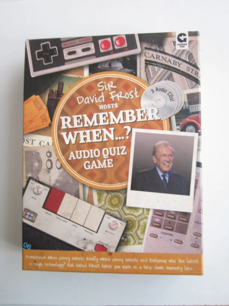 Sir David Frost Remember When..? Audio Quiz Game - Image 1
