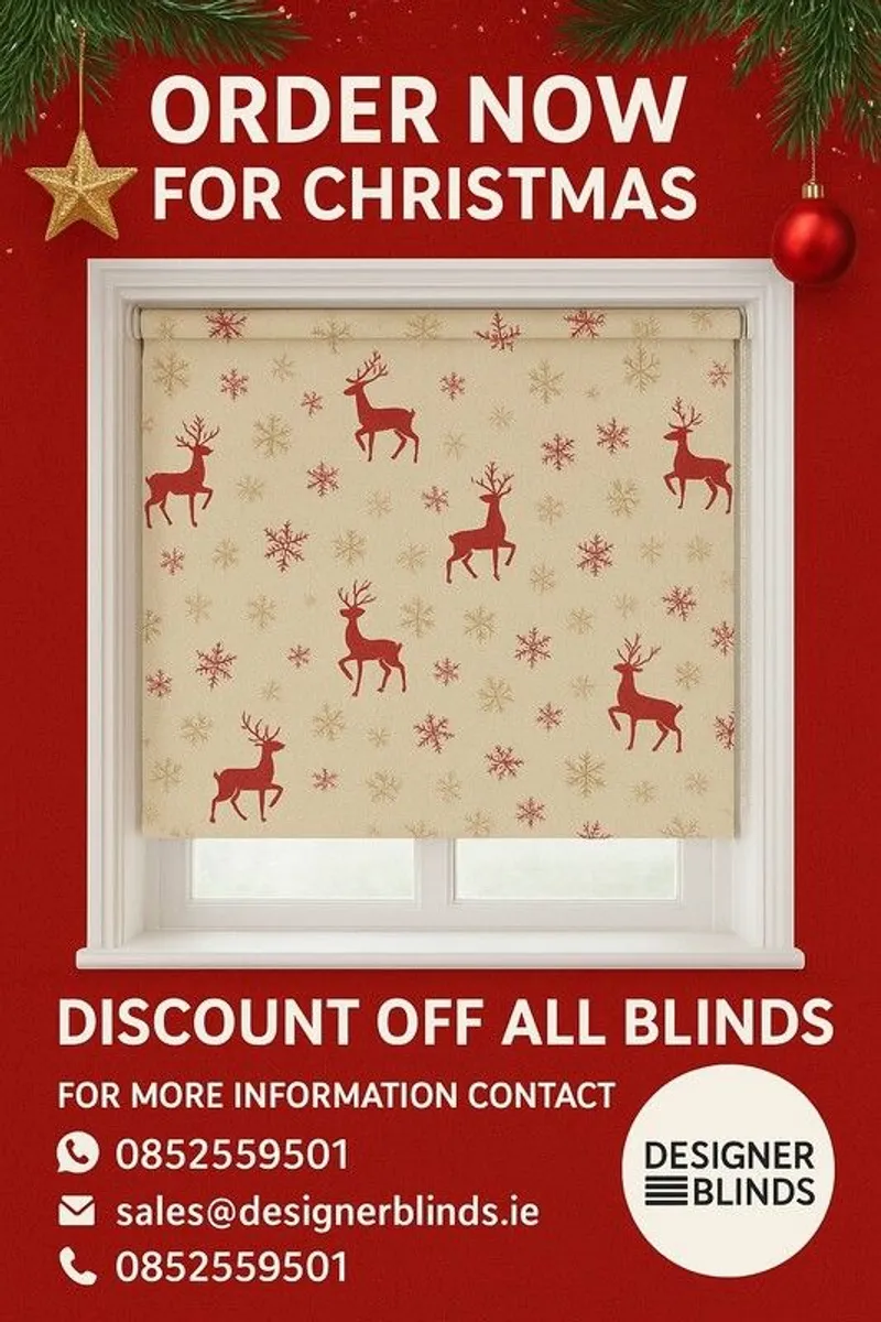 Made to measure Roller, Vertical, Wood Venetian, Day&Night, Roman, Plantation Shutters and Velux blinds - Image 1