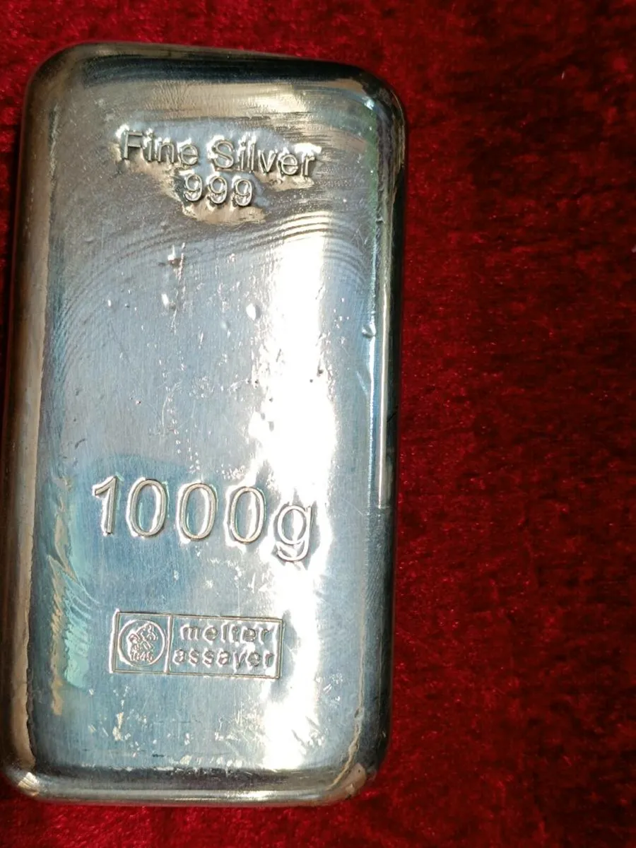 Fine Silver Bar 1 kg Melter Assayer - Image 1