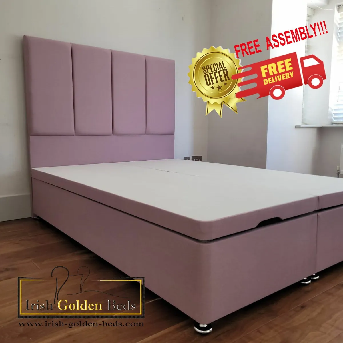 bed frame and headboard, free delivery - Image 1