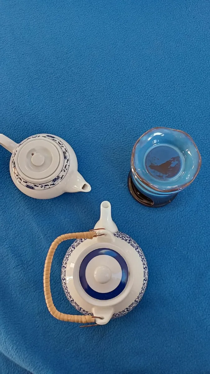 White & Blue Kitchenware Set - Image 2